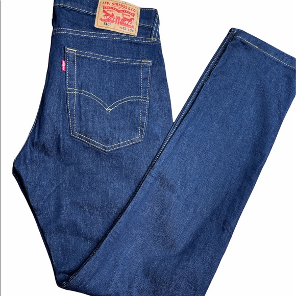 blue levis jeans pants size 32/34 - Picture 2 of 5